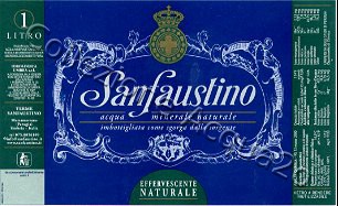 Sanfaustino (analisi 2000) -label blue&green- vetro Nat 1,0 L