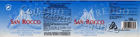 San Rocco - Sorgente Rio Freddo - (analisi 1998) pet Friz 1,5 L