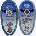 Santa Croce, Sorgente Sponga (analisi 1999) -etichette ovali- PET Friz 0,5 L