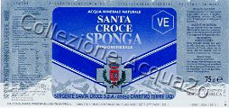 Santa Croce Sponga (analisi 1999) -confezione riservata Super Horeca- vetro Nat 0,75 L