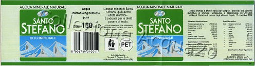 Santo Stefano (analisi 1992) PET Nat 1,5  L + 2,0 L [201208]