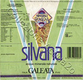 Silvana (analisi 1986) PET Nat 1,5 L