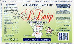 Fonte S.Luigi (analisi 2001) -tappo a vite- VAR LegFriz 0,92 L