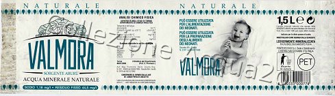 Valmora, Sorgente Aburù (analisi 2003) PET Nat 1,5 L