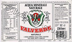 Valverde (analisi 1998) vetro a rendere Nat 0,92 L
