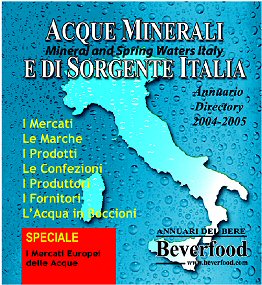 Copertina Annuario 2004 - 2005 ACQUE MINERALI E DI SORGENTE