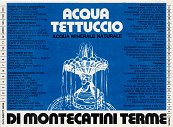 Acqua Tettuccio etichetta azzurra con data 1983 TMC