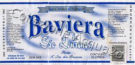 BAVIERA de Sao Lourenco, Fonte N. Sra dos Prazeres (analysis 1985) SemGas 20,0 L [170505]