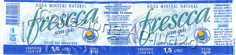 FRESCCA Fonte Sao Francisco (analysis 2002) -etichetta plastificata- Sem Gas 1,5 L + 0,51 L   [261107]