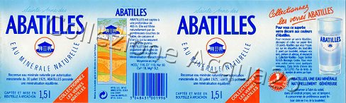 Abatilles (ct5175) "collectionnez le verres Abatilles" pet Nat 1,5 L