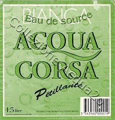 Acqua Corsa Bianca (best before 1991) eds Sparkling 1,5 L