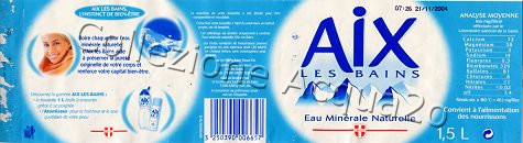 Aix Les Bains (best before end 2004) Srss Pet Nat 1,5 L