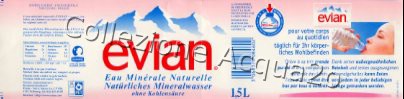 Evian -eau minrale naturelle- Exp Switzerland 1,5 L