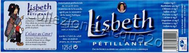 Lisbeth - ptillante - eau de source gazifie par adjonction de gaz carbonique - 1,25 L