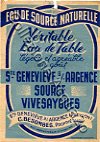 Source Vivesaygues (aut.prf. 1953) eau de source naturelle