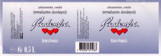 Radenska -Radin Forras- Exp Hungary 0,5 L