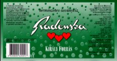 Radenska -Kiraly Forras- Exp Hungary 1,0 L