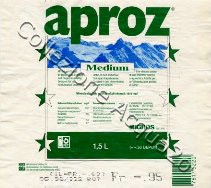 Aproz (analisys 1994) Medium pet 1,5 L