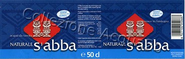 S'Abba (analisi - ) acqua destinata al consumo umano PET Nat 0,5 L   [151109]