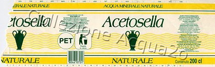 Acetosella (analisi 1991) pet Friz 2,0 L
