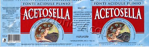 Acetosella Fonti Acidule Plinio (analisi 2002) Pet Nat 1,5 L