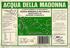 Acqua della Madonna (analisi 1987) vetro Friz 0,92 L