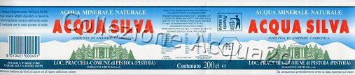 Acqua Silva (analisi 1994) PET Friz 2,0 L + 1,5 L
