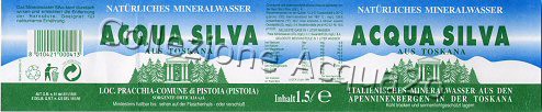 Acqua Silva (analisi 1994) EXP D PET Nat 1,5 L