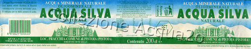 Acqua Silva (analisi 1994) PET Nat 2,0 L + 1,5 L