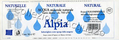 ALPIA (analisi 1994) -Confezione speciale per distribuzione organizzata- PET Nat 0,5 L   [130208]