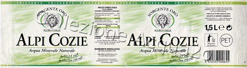 Alpi Cozie (analisi 2002) PET Nat 1,5 L