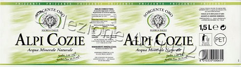 Alpi Cozie Sorgente Oro (analisi 2003) PET Friz 1,5 L [181105]