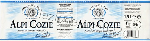 Alpi Cozie Sorgente Oro (analisi 2003) PET LegFriz 1,5 L [181105]