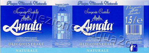 Amata, Sorgente Castello (analisi 1999) PET Nat 1,5 L + 0,5 L