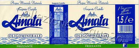 Amata, Sorgente Castello (analisi 2001) PET Friz 1,5 L + 0,5 L