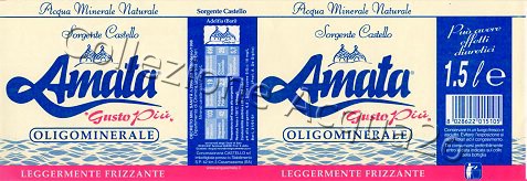 Amata, Sorgente Castello (analisi 2001) -Gusto pi- PET LegFriz 1,5 L