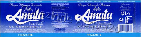 Amata, Fonte Castello (analisi 2002) PET Friz 1,5 L