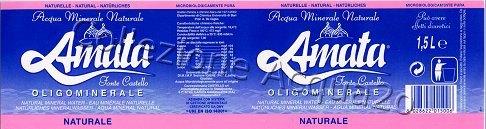 Amata, Fonte Castello (analisi 2002) PET Nat 1,5 L + 2,0 L