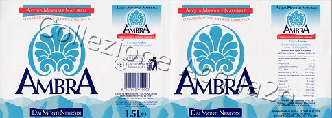 Ambra (analisi 1998) pet Friz 1,5 L  + 1,0 L + 0,5 L