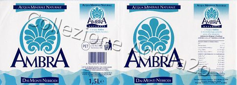 Ambra (analisi 1998) pet Nat 1,5 L + 2,0 L + 1,0 L + 0,5 L