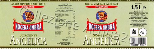Sorgente Angelica (analisi 1999) Pet A 1,5 L + 0,5 L