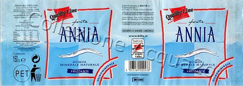 Fonte Annia (analisi 1999) Pet Frizz 1,5 L