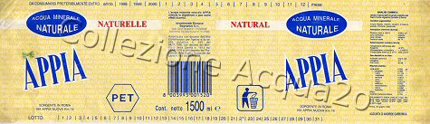 Appia (analisi 1992) PET Friz 1,5 L