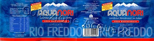 Aquanori (analisi 2000) Exp D -Sorgente Rio Freddo- pet Nat 1,5 L
