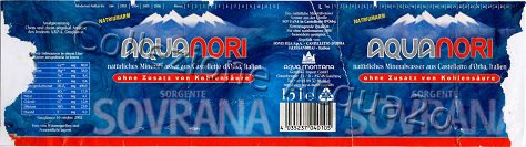 Aquanori (analisi 2002) Exp D -Sorgente Sovrana- PET Nat 1,5 L