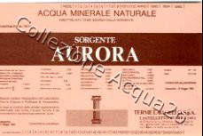 Sorgente Aurora (analisi 1983) N 1,5 L + 0.92 L + 0,45 L