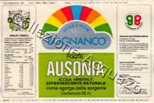 Fonte Ausonia (analisi 1978) vetro N 0,92 L