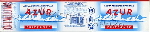 Azur Fonte Vallechiara (analisi 1998) PET Friz 1,5 L   [130909]