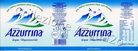 Fonte Azzurrina (analisi 1997) PET Nat 1,5 L + 0,5 L