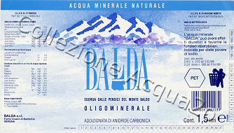 Balda (analisi 1988) PET Friz 1,5 L